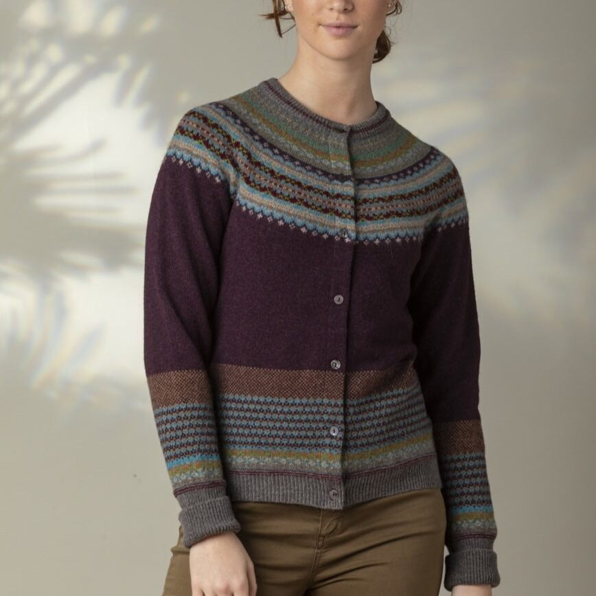 Eribe Scottish Knitwear - Alpine cardigan in Esmeralda.