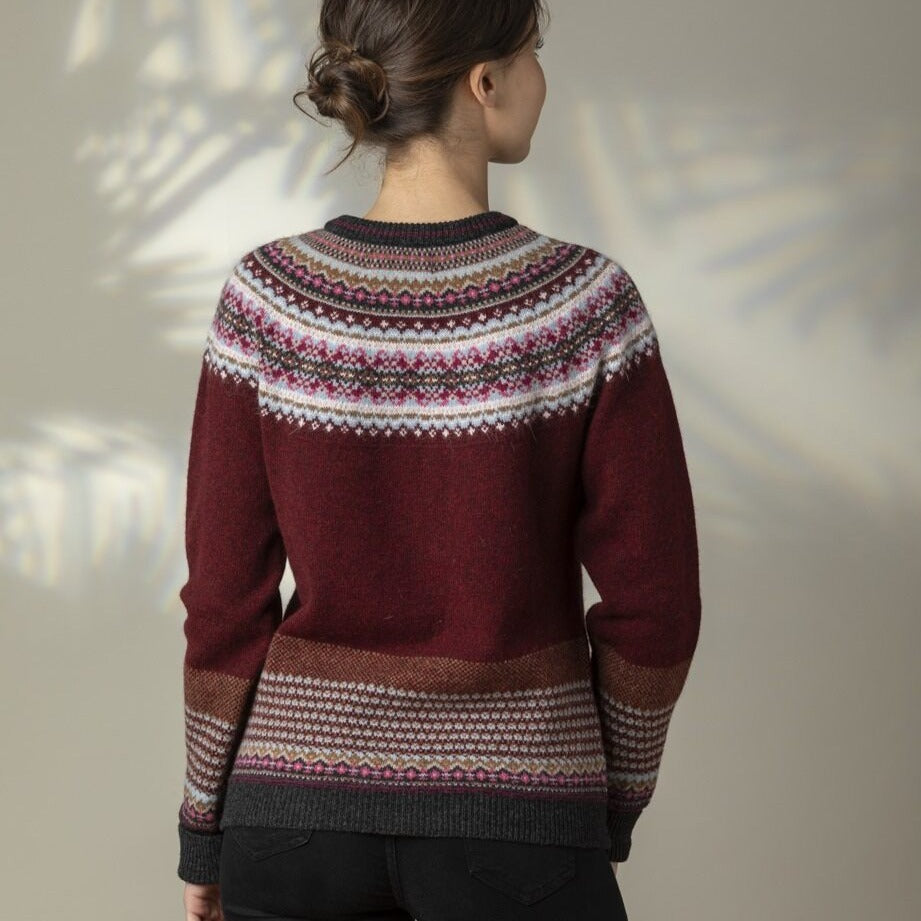 Eribe Scottish Knitwear - Alpine cardigan in Potpourri.