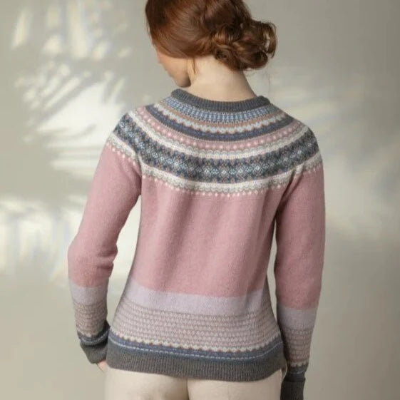 Eribe Alpine Sweater in Vintage Pink.