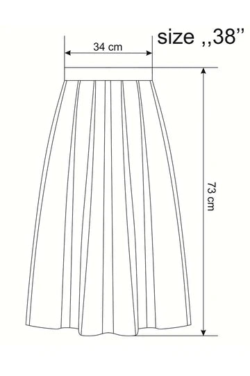 Wool skirt measurements IVKO.