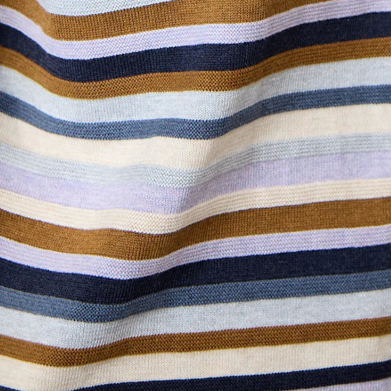 Mansted Striped cardigan Anna in Cold grey