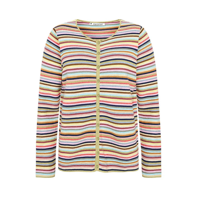 Mansted striped cardigan multistripe