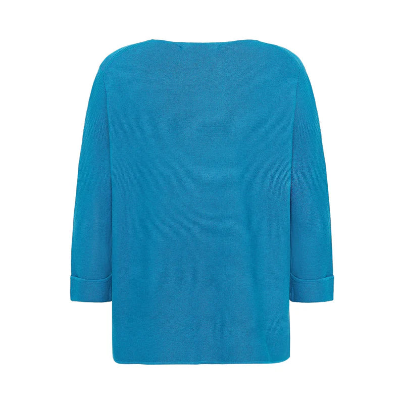 Mansted cotton knit in Turquoise. Moriko