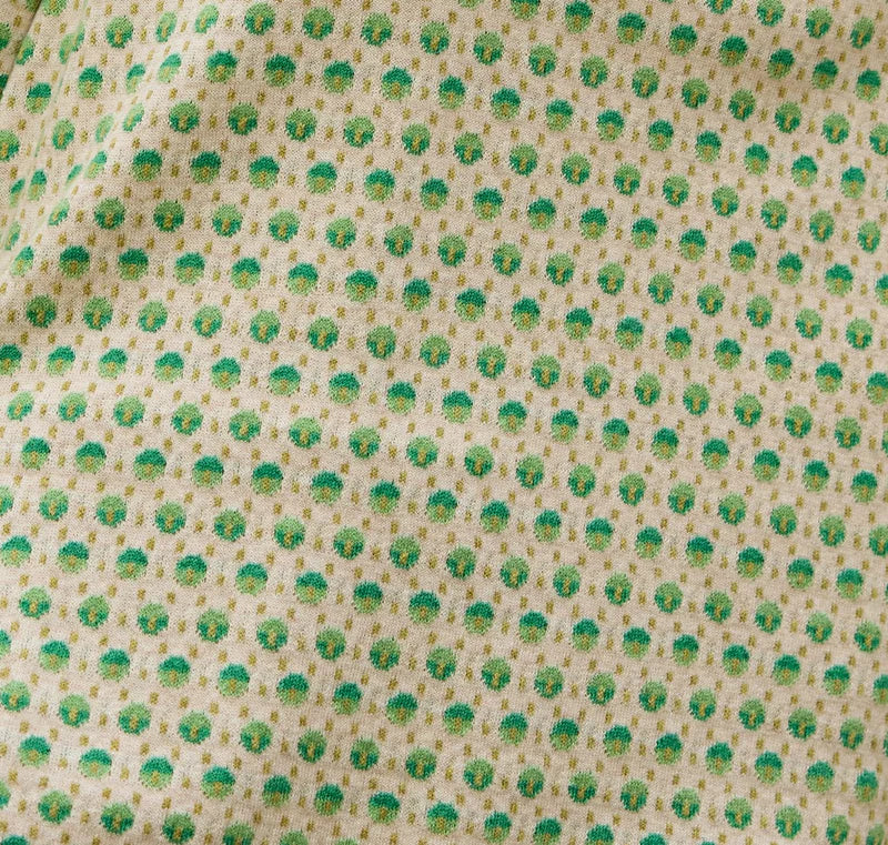Mansted detail of knit green dot t-shirt