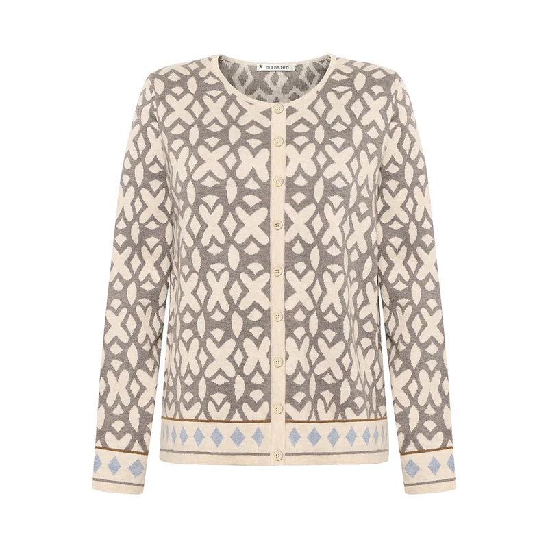 Mansted Tide cardigan in Light Oat