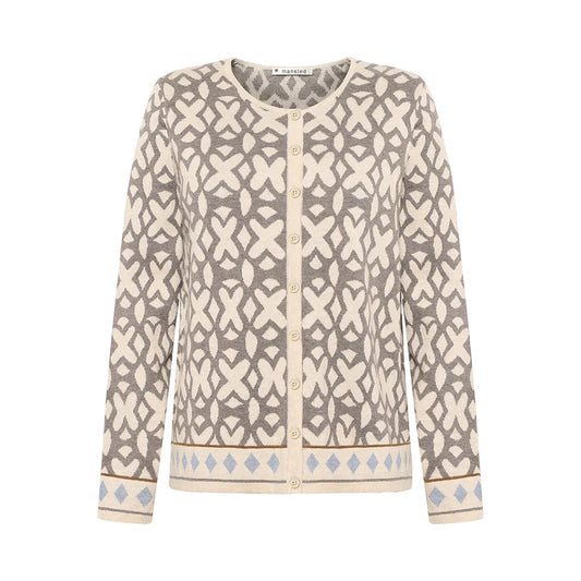 Mansted Tide cardigan in Light Oat