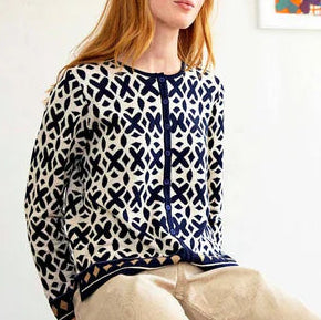 Mansted Tide Cardigan in Midnight