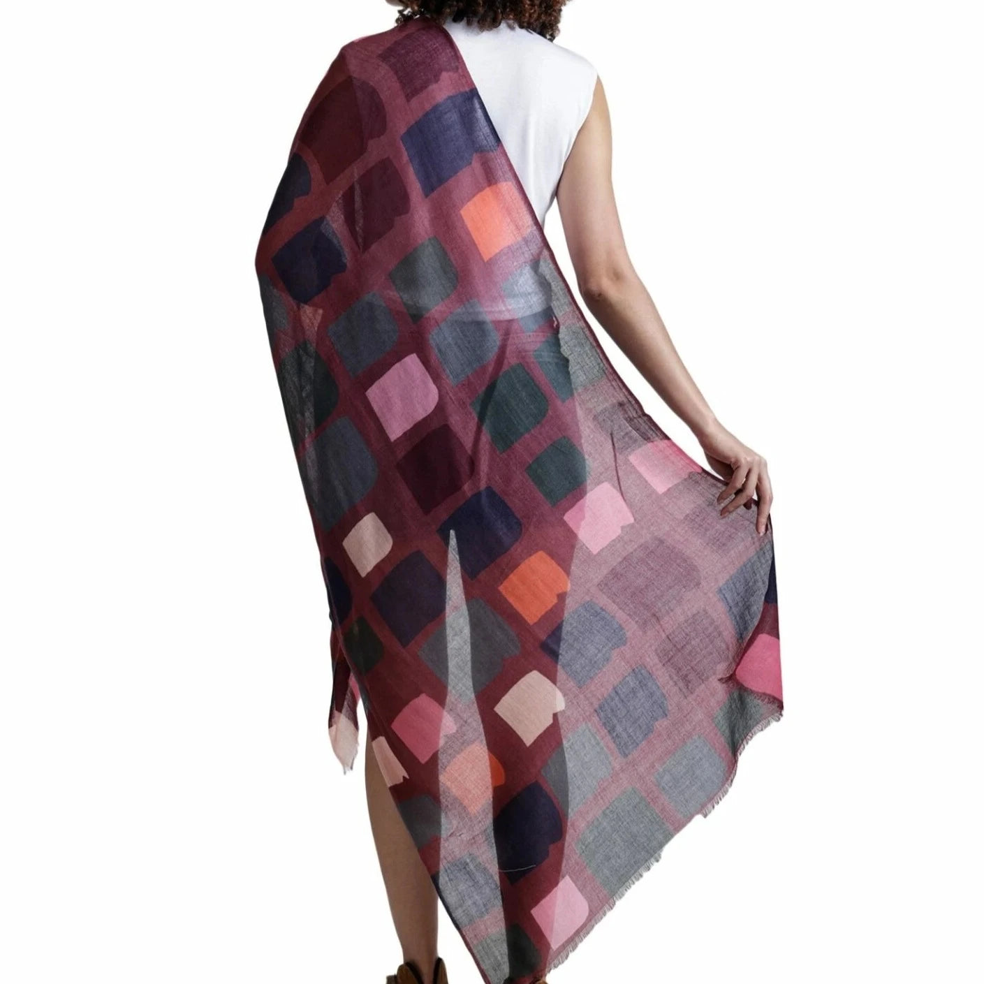 Lightweight scarf - Merino wool and Silk. Australia and New Zealand.