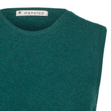 Mansted's Mitos vest in cold green, detail