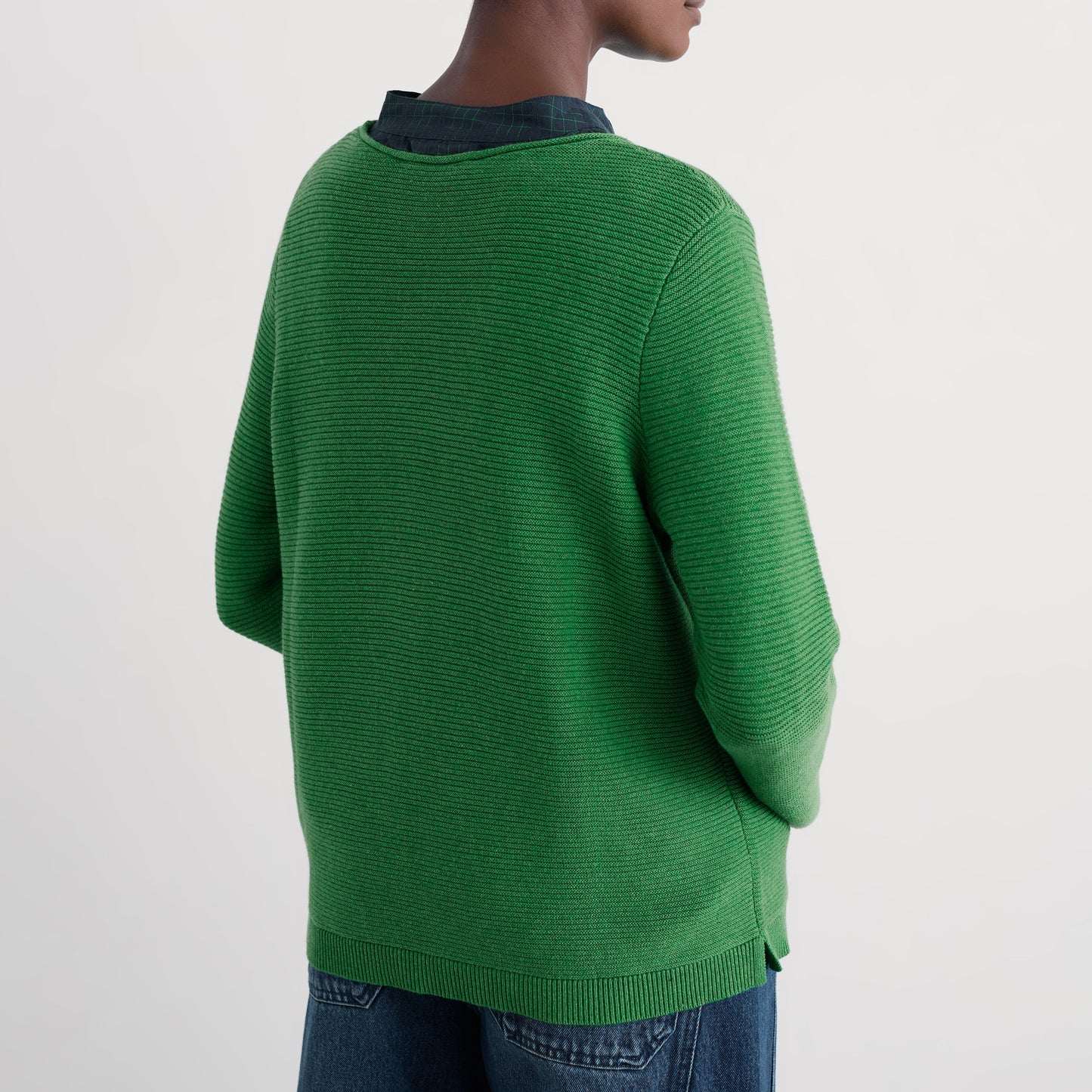 Seasalt Makers Jumper in Cotton rib hedgerow