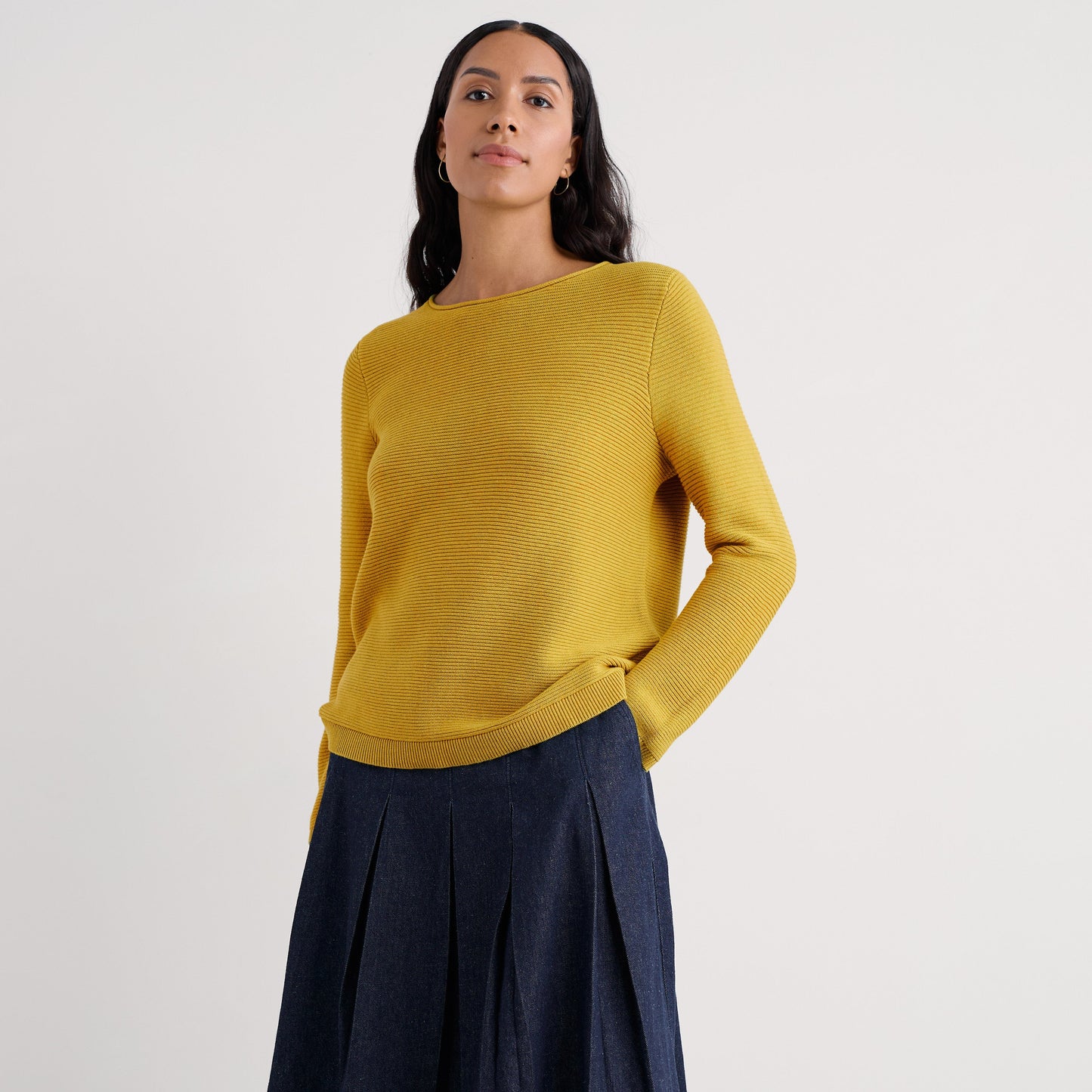seasalt cornwall makers jumper in siskin