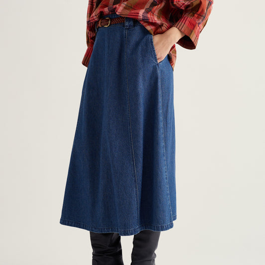 Seasalt restarrow Skirt in Denim