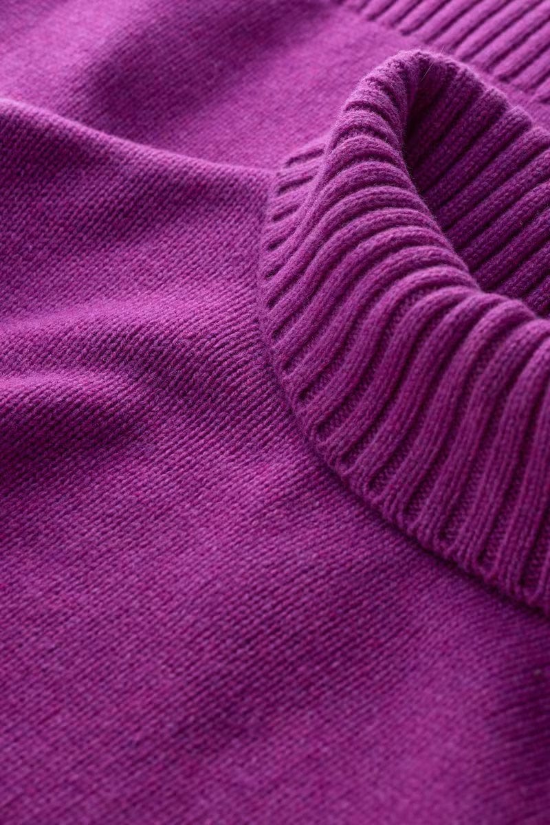 Seasalt Braque  roll neck jumper for women in orhid