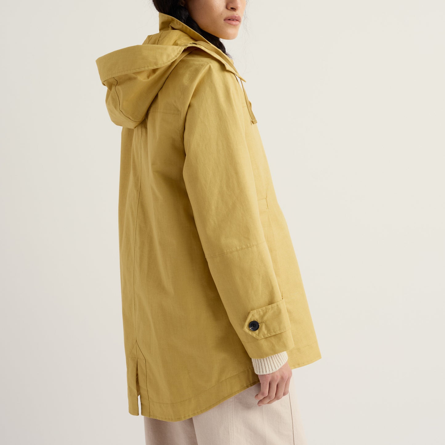 Seaslt Cornwall Sea Drift Waterproof coat for women in yellow