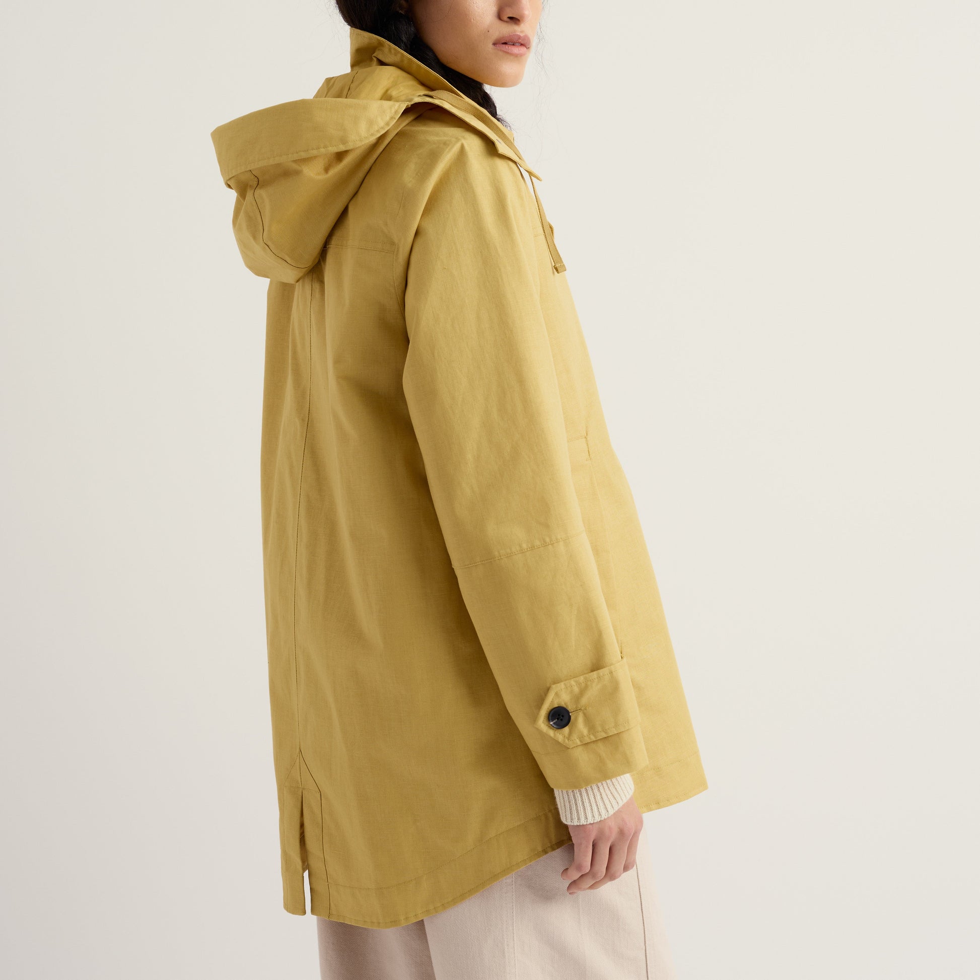 Seaslt Cornwall Sea Drift Waterproof coat for women in yellow