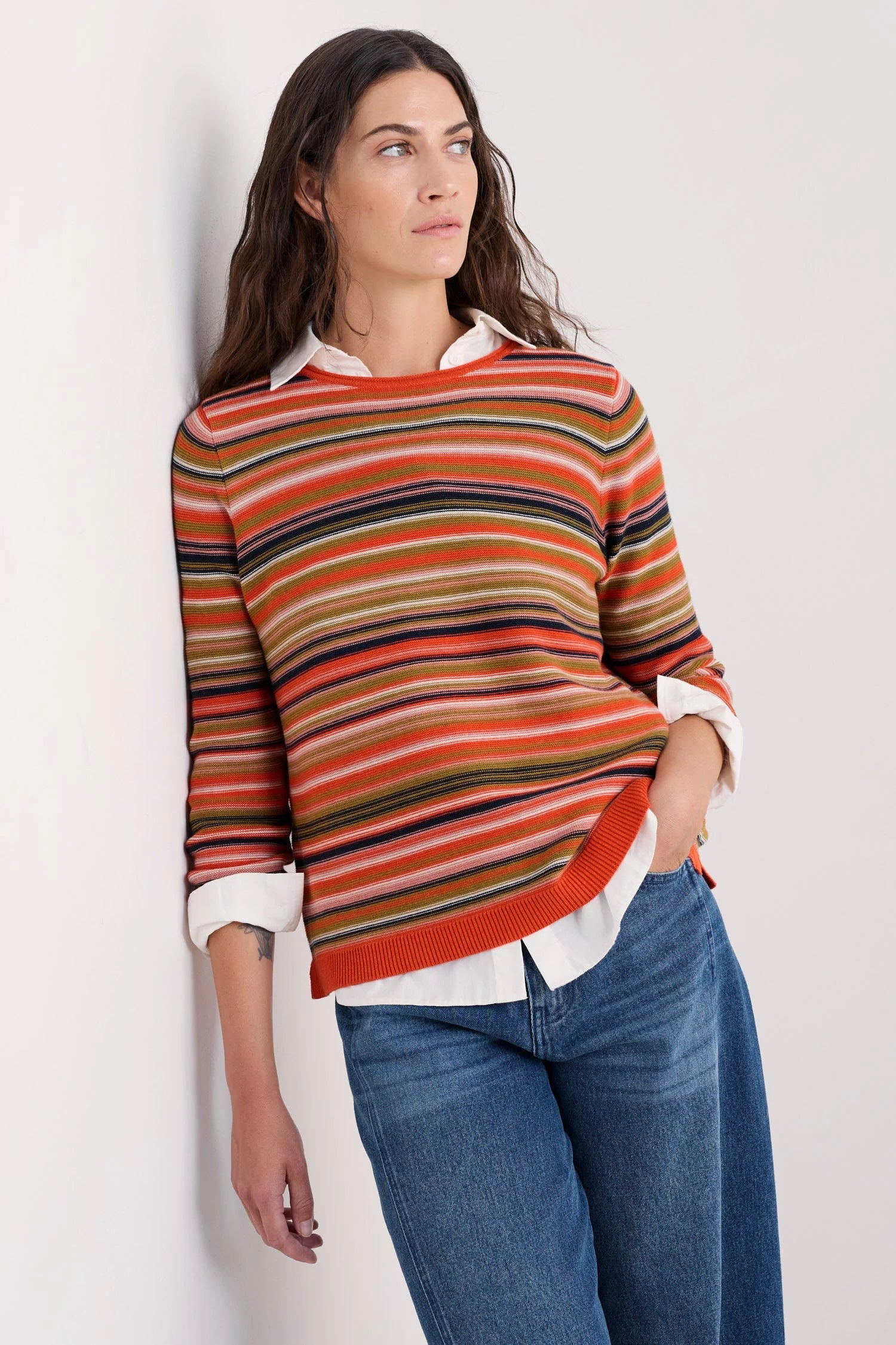 Striped cotton jumper from seasalt