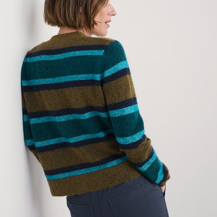 Seasalt Cornwall Ve e cardigan. Mohair etching cardigan.