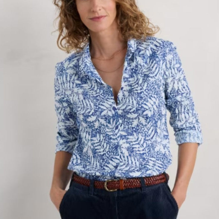 Seasalt Larissa shirt frosted leaes.