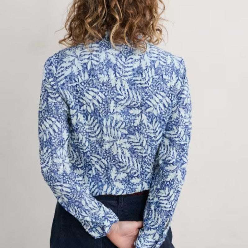 seasalt larissa shirt frosted leaves