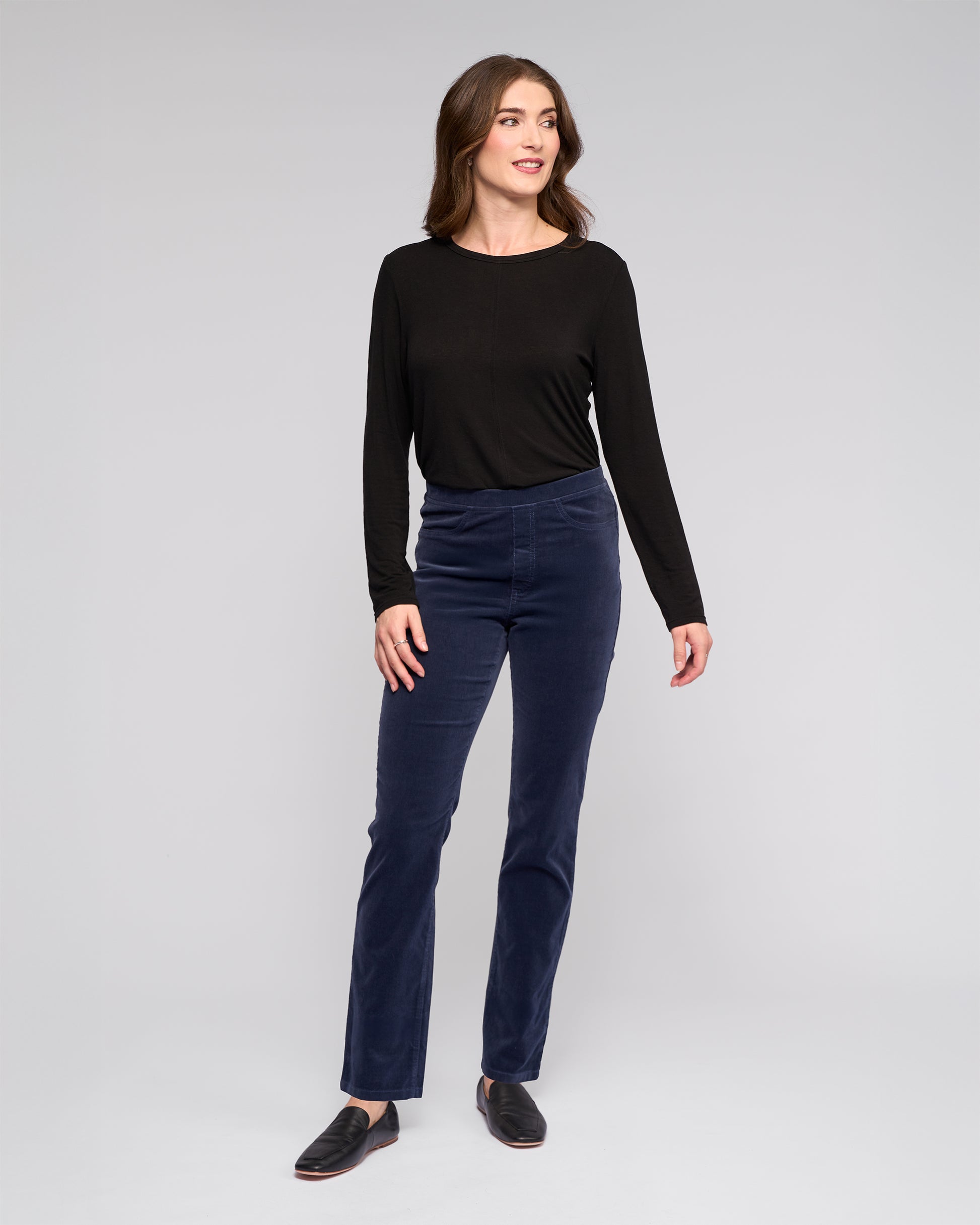 Women's Cord pants in Slate