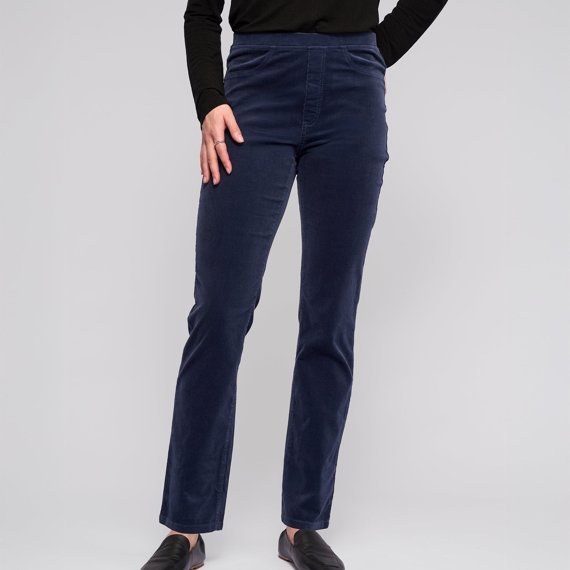 Vassalli Cord pants for women in Slate