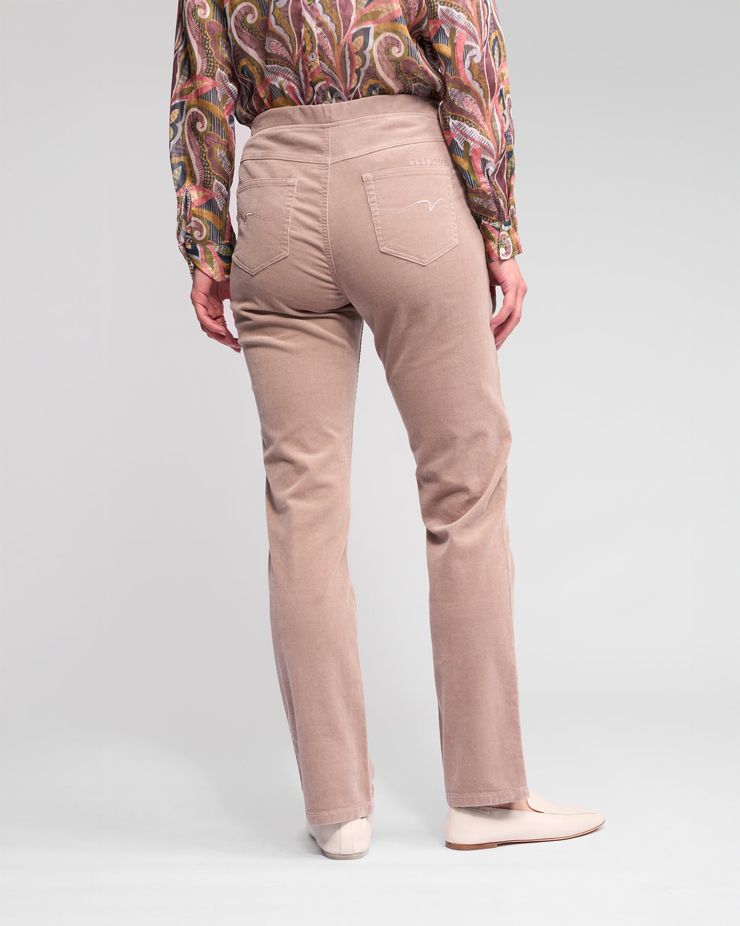 Cotton pin cord pants for ladies