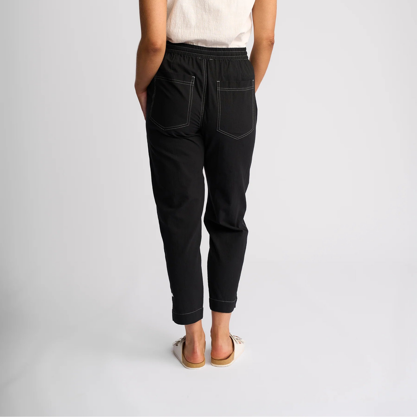 Vassalli balck ankle grazd pants