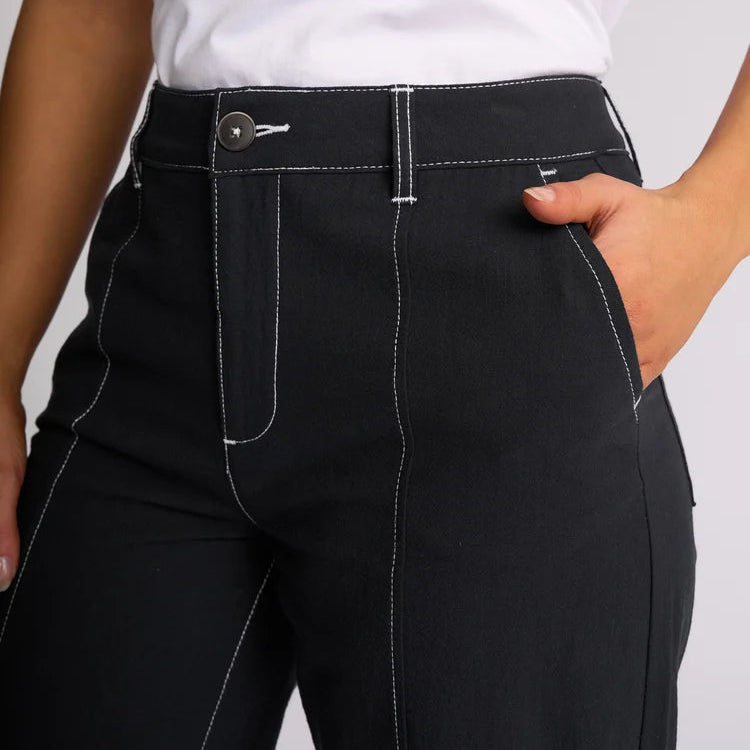 Vassalli cooton wide leg pants high waist