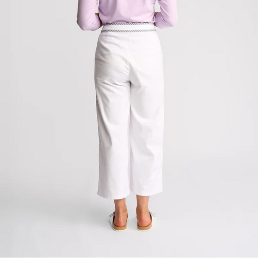 Vassalli white cropped pants 5064
