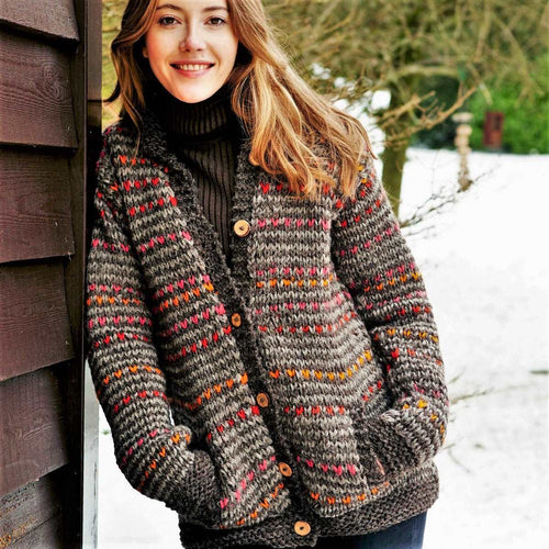 Hand Knitted Wool Jacket Cardigan
