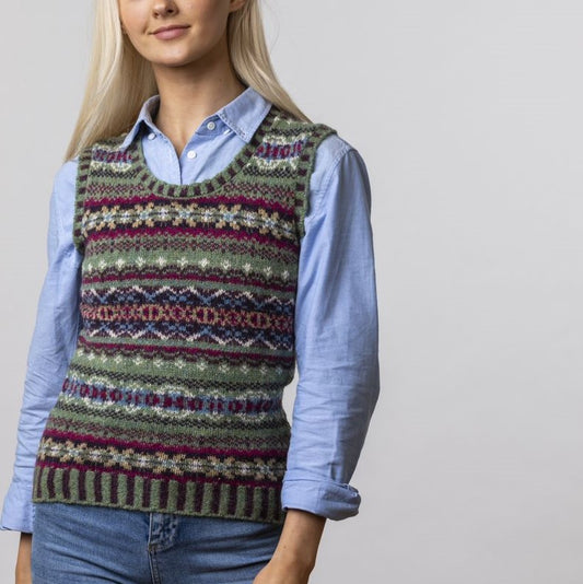 Eribe Westray vest Rosalie Scottish Fairisle Knitwear