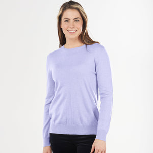 Bridge and Lord essential crew neck pullover in Lilac