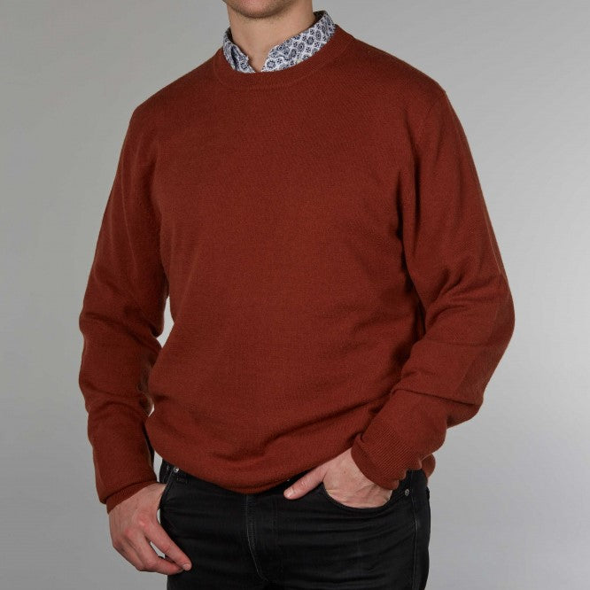 Bridge & Lord - Men's Crew Jumper - Toffee