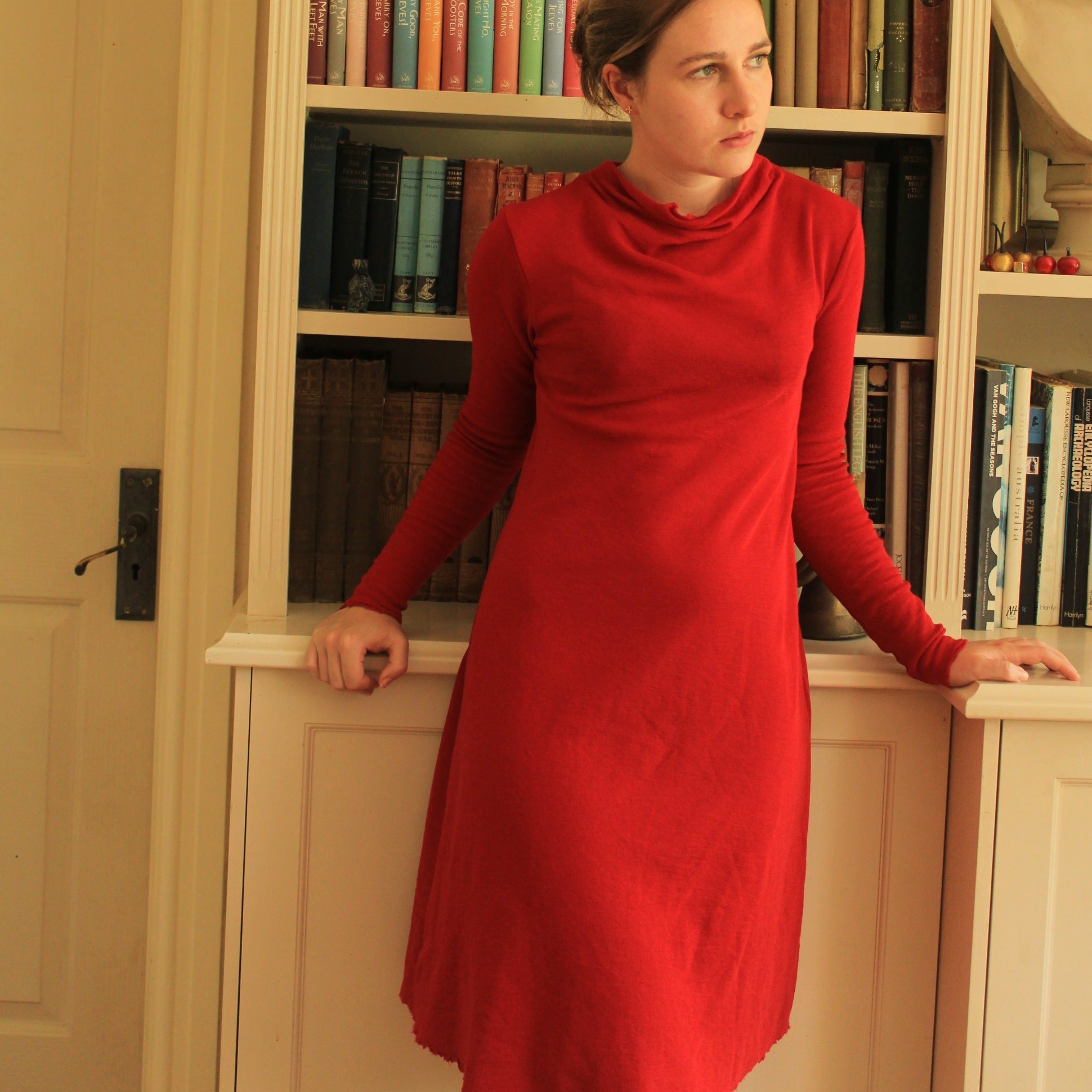 Red wool dress new arrivals