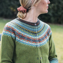 Eribe Short Cardigan in Moss. Fairisle Knitwear.