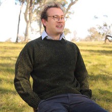 Donegal Tweed Men's Crew - Scottish Knitwear - Harris