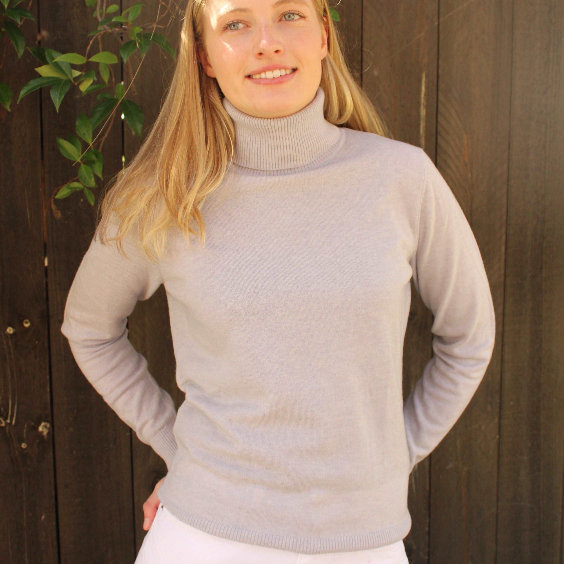 Bridge and Lord Merino and cashmere roll neck.
