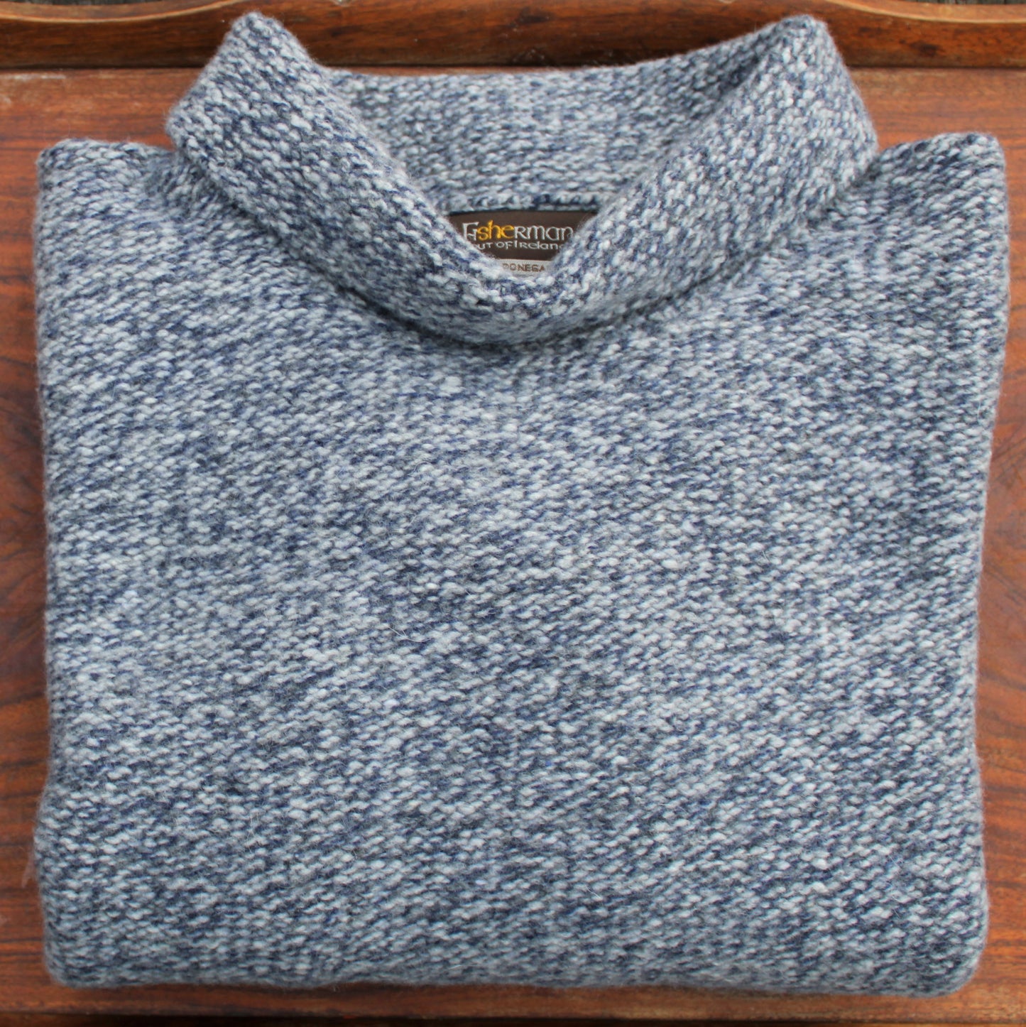 Fisherman Out of Ireland Merino Wool Fleck Sweater