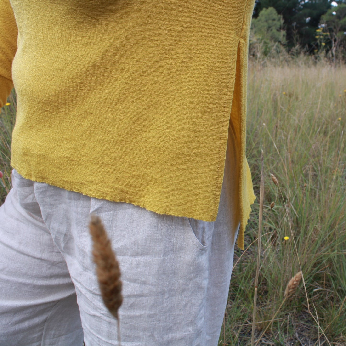 Wool Top in Yellow. By Basics.