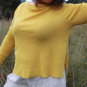 Wool Top in Yellow. By Basics.