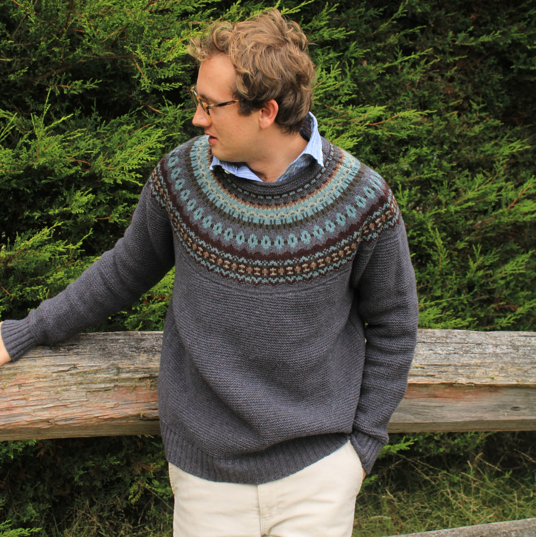 ERIBE STONEYBREK Sweater ion SELKIE. Chunky, quality Men's Sweater.