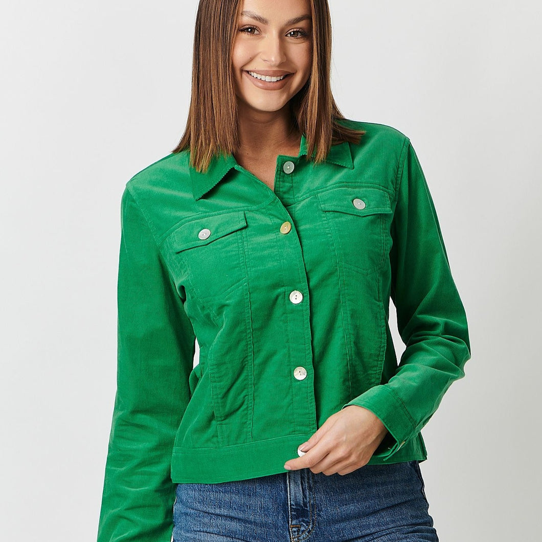 Naturals by O&J Cord Jacket in Green