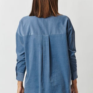 Naturals by O&J Back of Cord Shirt in Blue