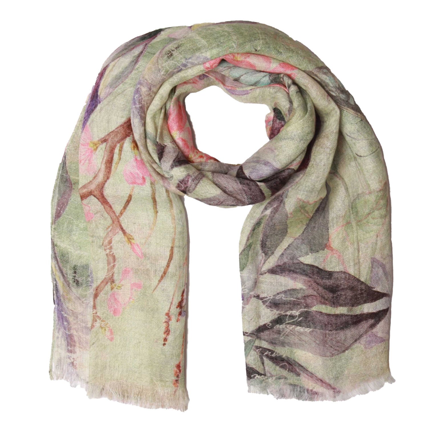 S20-148 Linen Scarf Namaskar