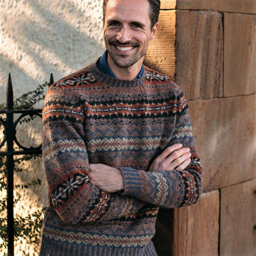 Eribe Brodie Sweater Redgrouse - Men's Scottish Knitwear