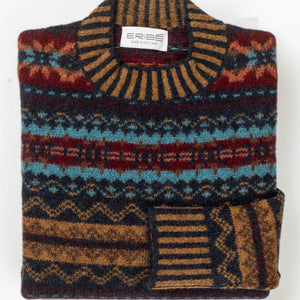 Eribe Brodie Sweater Bracken - Scottish Knitwear for Men