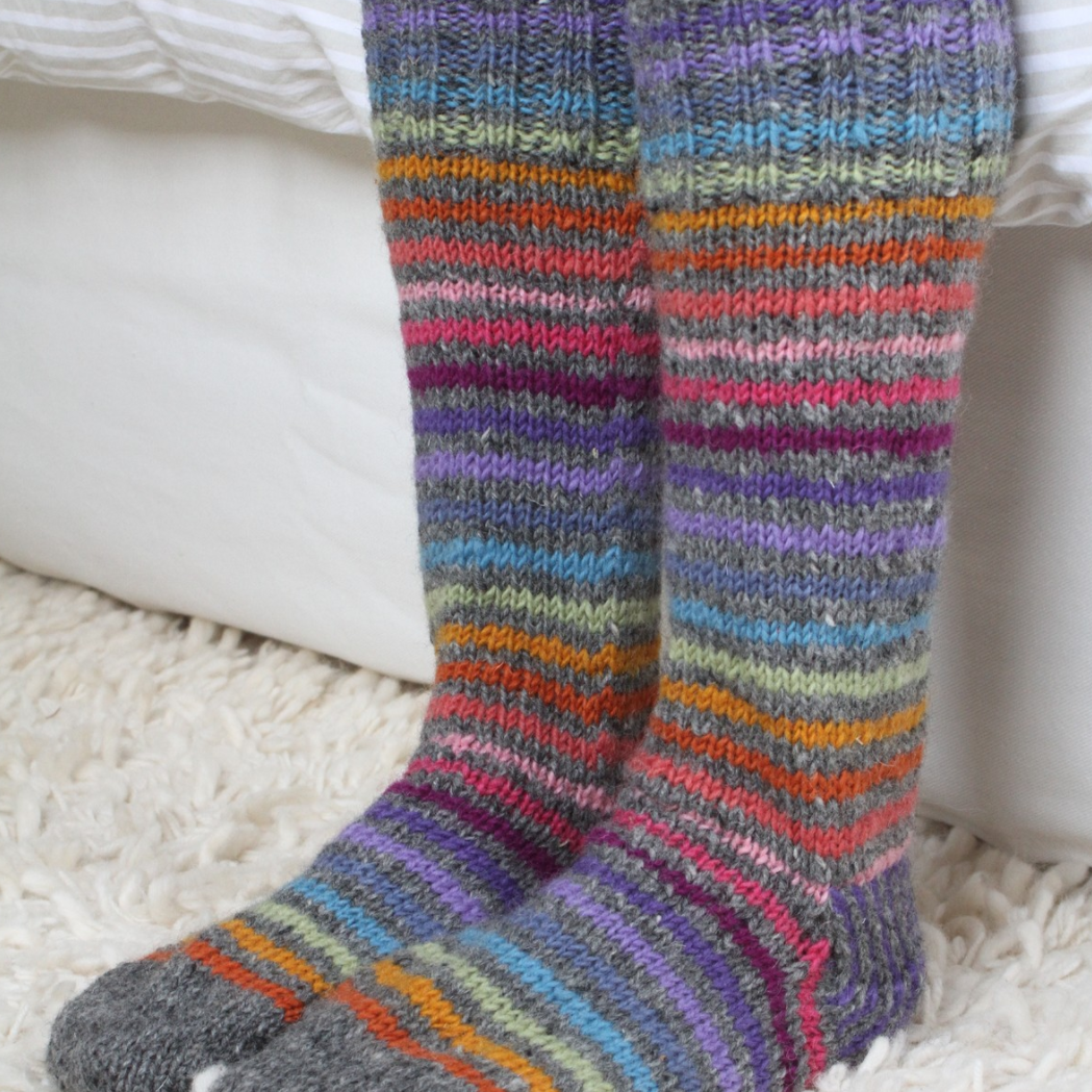 Hand Knitted Long Wool Socks