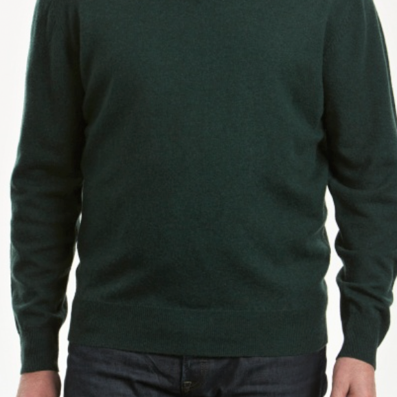 Bridge & Lord - Men's Crew Jumper - Forest Green