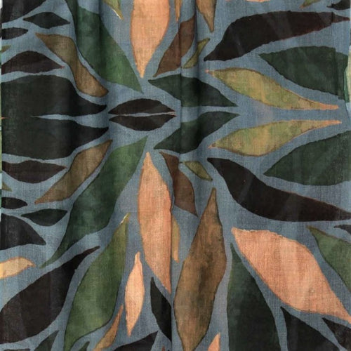Namaskar Scarf Merino Wool and Silk Digital Print W22-04