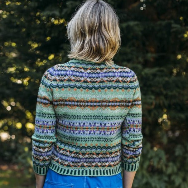 Eribe Knitwear Westray Cardigan in Meadow